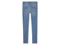 Een paar blauwe skinny jeans voor meisjes.