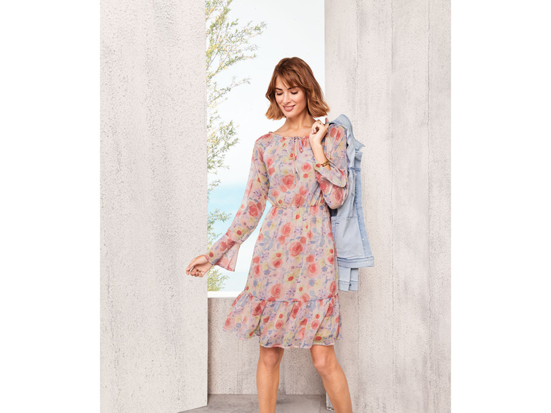Ga naar volledige schermweergave: esmara® Fleurige jurk in chiffon - afbeelding 12