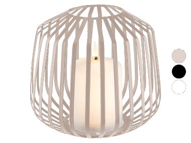 LIVARNO® Bougie LED dans un panier en métal