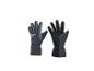 Une paire de gants bleu foncé et bleu clair avec des paumes noires.