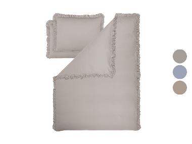 LIVARNO® Housse de couette en satin de microfibre, 260 x 240 cm