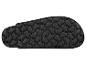 Semelle de sandale noire avec motif quadrillé