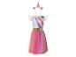 Robe licorne arc-en-ciel avec serre-tête assorti pour enfants.