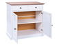 Witte kast met twee laden en twee deuren