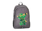 Sac à dos LEGO Ninjago gris avec une figurine de ninja.