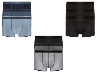 LIVERGY® Set van 3 boxershorts van een katoenmix