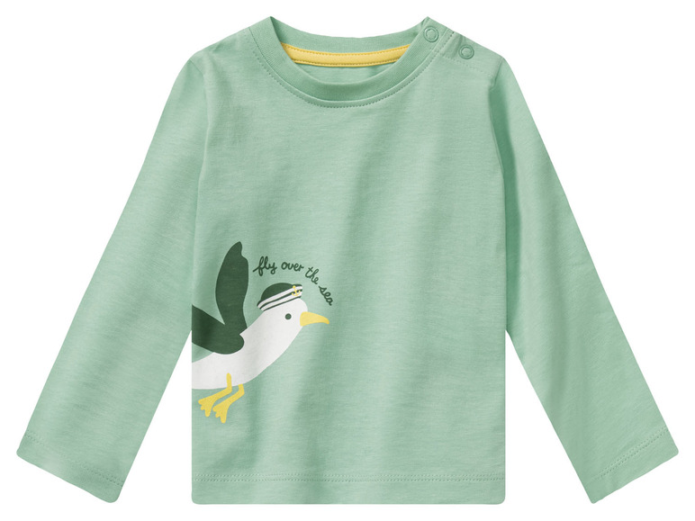 Ga naar volledige schermweergave: lupilu® Set van 3 biokatoenen T-shirts met lange mouwen - afbeelding 5