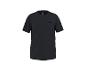 Zwart sport T-shirt met korte mouwen en een klein logo op de borst.
