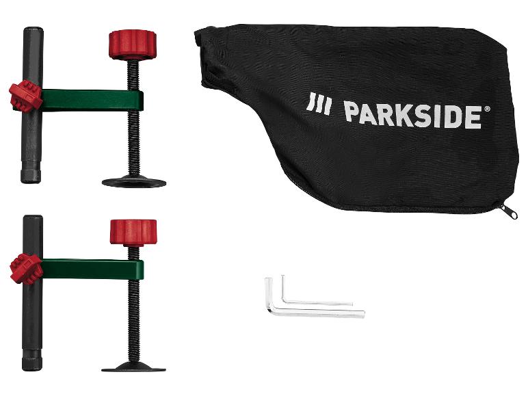 Serres-joints, sac à poussière Parkside et clés Allen.