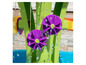 Waterbaan met twee paarse watermolens.