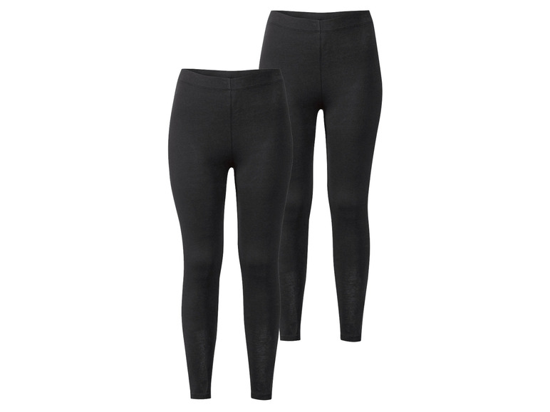 Ga naar volledige schermweergave: esmara® Set van 2 leggings van een katoenmix - afbeelding 2