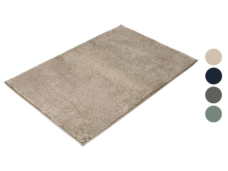 Beige badmat met kleurenpalet