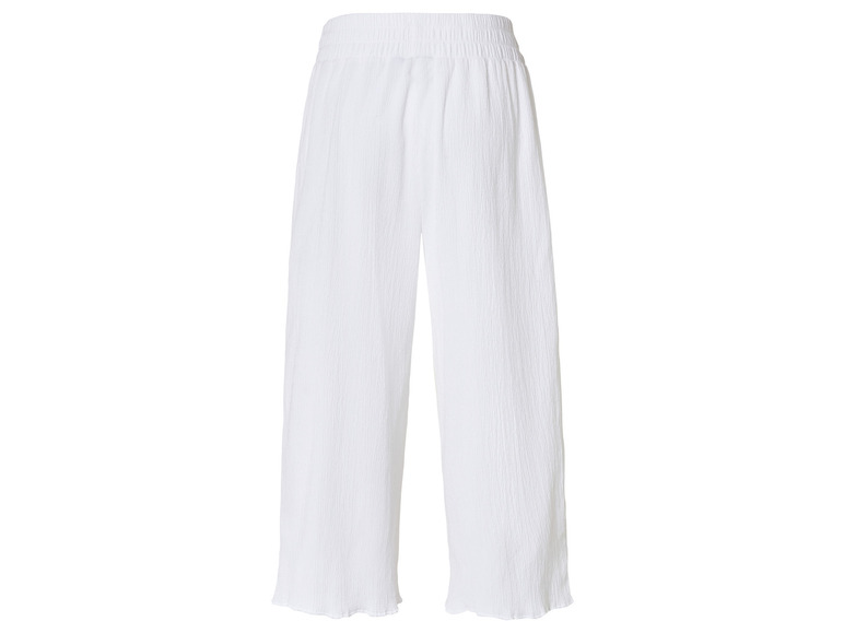 Witte broek met elastische tailleband