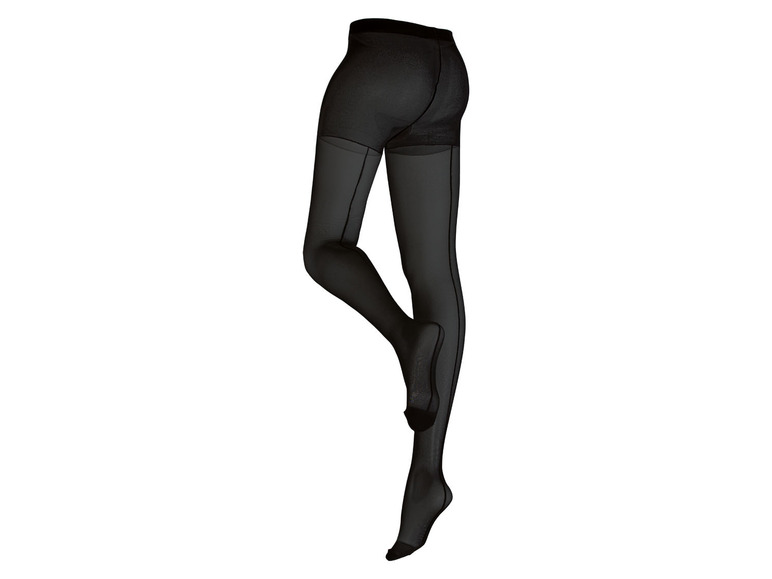 Ga naar volledige schermweergave: esmara® Zwarte panty met platte naden - afbeelding 6