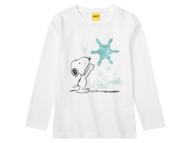 Aller en mode plein écran Shirt à manches longues pour fillettes avec motif imprimé et paillettes réversibles - Photo 6