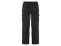 Pantalon cargo noir avec cordon de serrage.