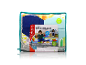 Tapis de mousse pliable Infantino : jeu bébé, motifs géométriques.