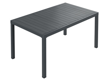 LIVARNO home Table de jardin en aluminium »Valencia«, plateau en bois extensible