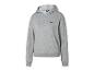 Sweat à capuche Crivit gris avec un logo noir.