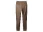 Bruine suède legging met hoge taille.