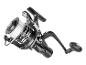 Moulinet de pêche noir avec ligne blanche enroulée, avec l'inscription ALLROUND 4000R