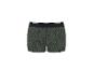 Groene herenboxershort met palmboomprint en zwarte elastische tailleband.
