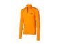 Oranje sportshirt met lange mouwen en korte rits