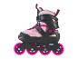 Rollers en ligne roses et noirs pour enfants