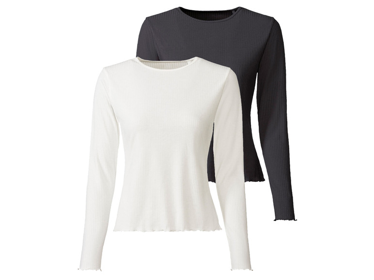 Ga naar volledige schermweergave: esmara® Set van 2 shirts met lange mouwen - afbeelding 2