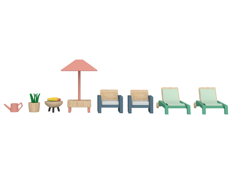 Ga naar volledige schermweergave: Playtive Houten meubels of poppenset - afbeelding 12