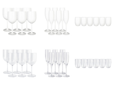 Verres à vin, verres à champagne ou verres à eau, 6 pièces ERNESTO®