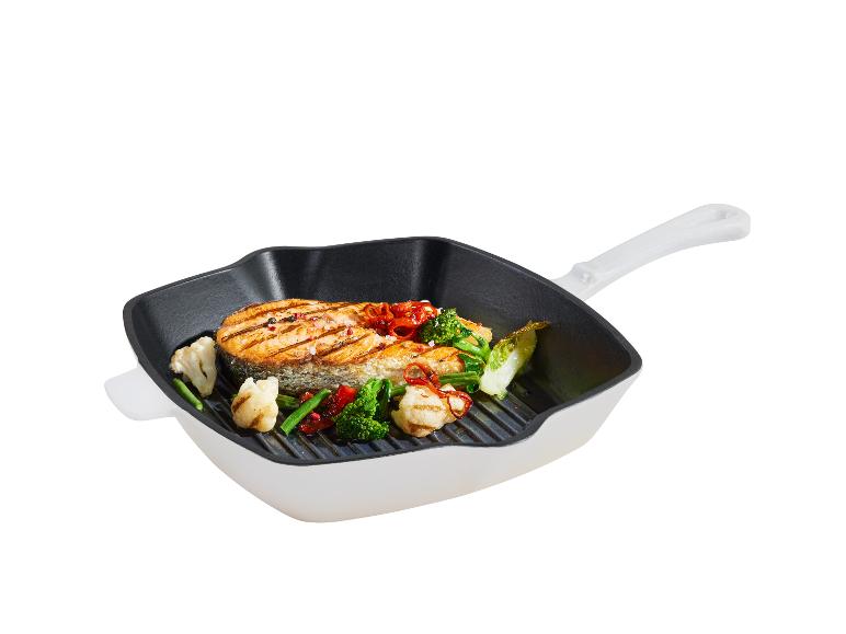 Le Creuset Signature Grillpan, 26x26cm white kopen