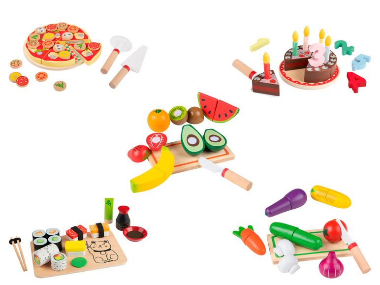 Ga naar volledige schermweergave: Playtive Houten voedingsset met velcro - afbeelding 1