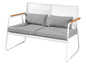 Witte loungeset met grijze kussens