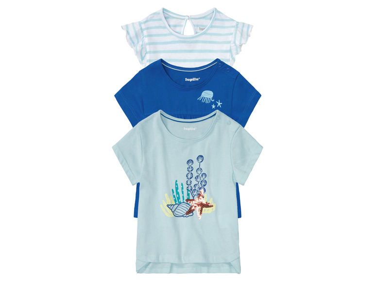 Ga naar volledige schermweergave: lupilu® Set van 3 katoenen T-shirts - afbeelding 32