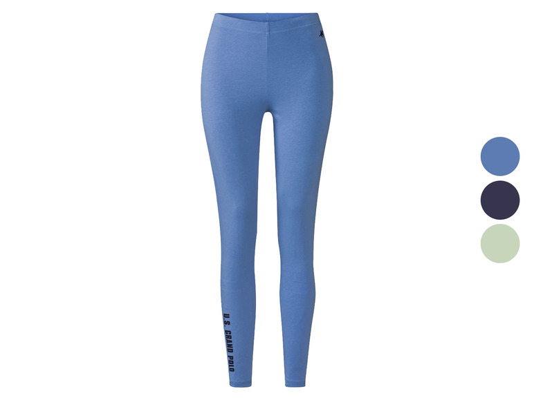 Aller en mode plein écran esmara® Leggings pour femme, taille à hauteur normale, avec logo imprimé - Photo 1