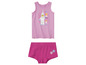Een roze LEGO tanktop en roze onderbroek met sterren.