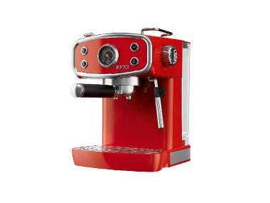 SILVERCREST® Machine à expresso rétro rouge