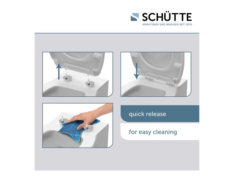 Ga naar volledige schermweergave: Schütte WC-zitting hoogglans met soft-close-mechanisme en snelsluiting - afbeelding 31