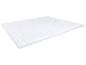 Surmatelas blanc matelassé à rayures horizontales
