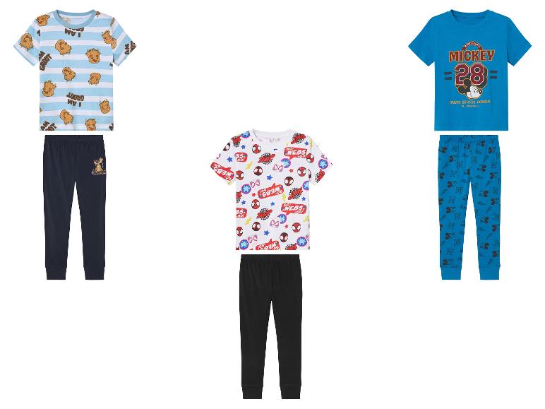 Pyjamas enfant : Mickey, Groot et Spider-Man.