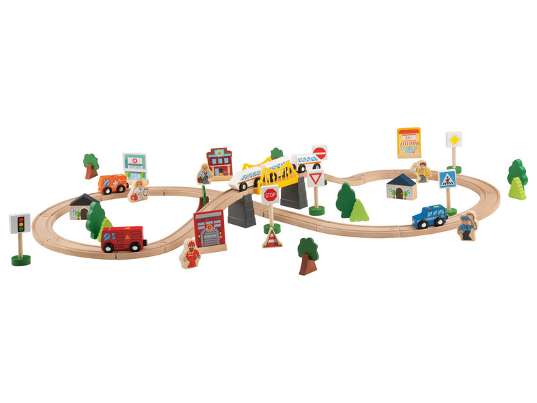 Ga naar volledige schermweergave: Playtive Houten spoorweg stad of boerderij - afbeelding 3