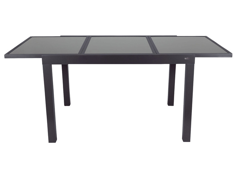 Ga naar volledige schermweergave: Aluminium tuinset zwart/antraciet met uittrekbare tafel en 6 relaxstoelen Houston LIVARNO home - afbeelding 10