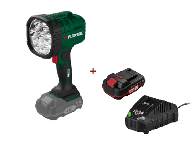 Lampe à main à LED sans fil avec batterie et chargeur PARKSIDE®