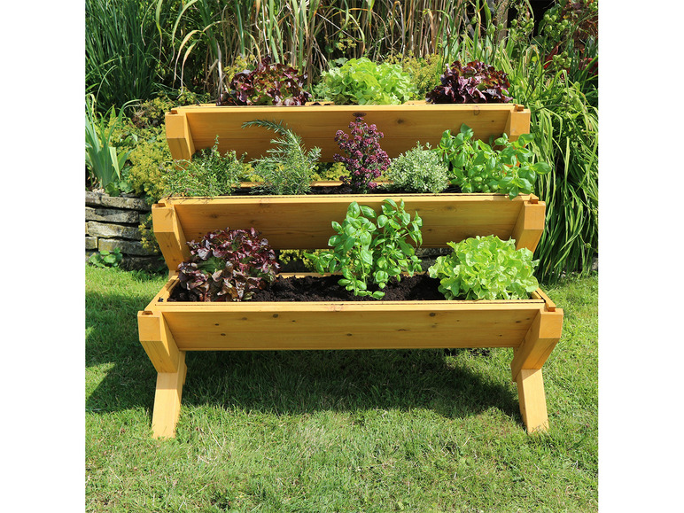 Aller en mode plein écran HABAU Potager en bois sur pieds »Trio« - Photo 9