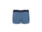 Blauwe herenboxershort met donkere elastische tailleband.