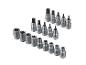 Set Torx en E-Torx doppen van chroom vanadium.