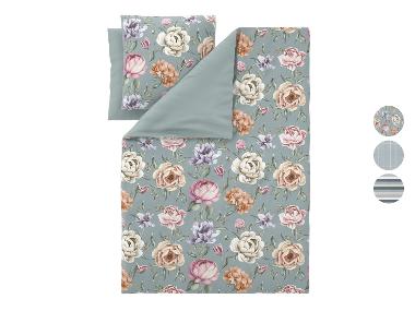 LIVARNO® Housse de couette réversible en satin microfibre, 240 x 220 cm