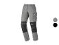 Grijze werkbroek met zwarte details en zakken