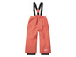 Oranje ski-broek met bretels
